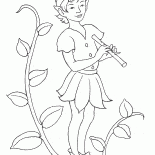 Ragazzo Elf musicista