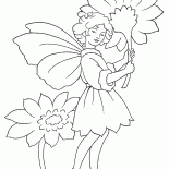 Fata con fiori