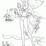 Ragazza sulla spiaggia