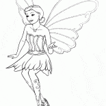 Fata farfalla in volo