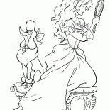 Principessa con un ciondolo