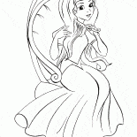 Principessa spazzolarsi i capelli