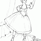 Ballerina e la scena