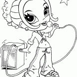 Ragazza che canta il karaoke