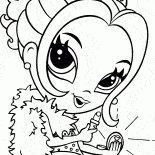 La ragazza corregge il trucco