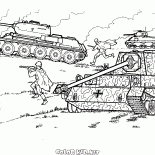 T-34 in una battaglia
