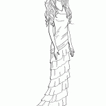 Barbie in un elegante abito