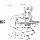 Barbie con chitarra