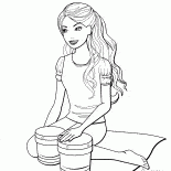 Barbie suona i tamburi