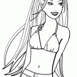Barbie in costume da bagno