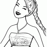 Barbie con bella treccia