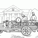 Il primo camion dei pompieri