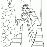 Principessa in un corridoio misterioso