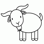 Capra su una passeggiata