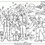 I bambini cantano canti natalizi