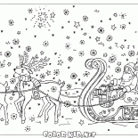 Babbo Natale in una slitta