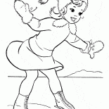 Ragazza sui pattini