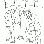 Alberi bambini vegetali
