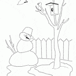 Pupazzo di neve quasi fusa