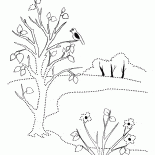 Foglie fiore