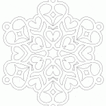 Fiocco di neve con i cuori