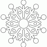 Delicato fiocco di neve