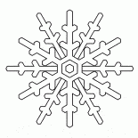 Bello fiocco di neve