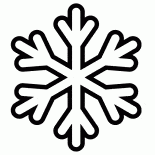 Semplice fiocco di neve