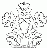 Snowflake in forma di fogliame