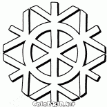 Fiocco di neve rotondo