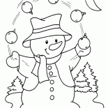 Pupazzo di neve Clown