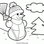 Guardia del pupazzo di neve