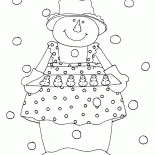 Pupazzo di neve cuoco
