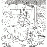 Gesù e la Vergine Maria