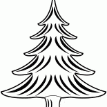 Albero di Natale in inverno