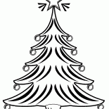 Glowing punta di albero di Natale