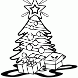 Albero di Natale con una stella