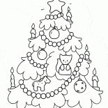 Albero di Natale in serata