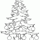 Albero di Natale sta dritto