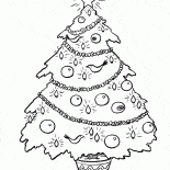 Albero di Natale e giocattoli ardore