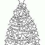 Albero di Natale con decorazioni