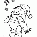 Winnie the Pooh e fiocchi di neve