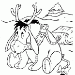 Donkey Eeyore inverno